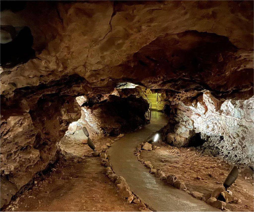 image of a rocky cave with tunnels